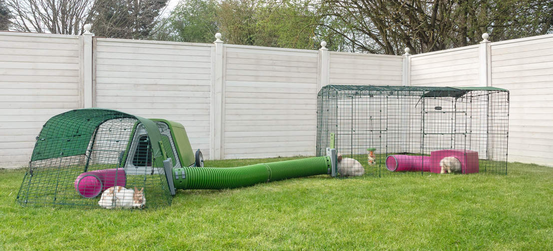 U kunt de Zippi konijnenren zowel in de breedte als lengte uitbreiden, om de ultieme speeltuin voor uw konijnen te maken!