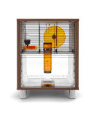 Qute moderne walnoten hamsterkooi zonder opbergruimte