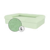 Omlet traagschuim hondenbed groot in matcha groen