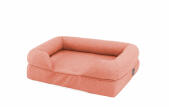 Perzik roze bolster bed voor katten