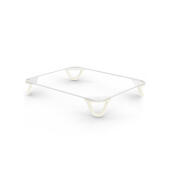 Omlet Maya donut kattenbedframe met witte haarspeldpootjes