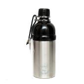 Long paws waterfles voor huisdieren zilver 500ml groot