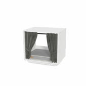 Maya Nook 24 binnenkattenhuis met bed wit
