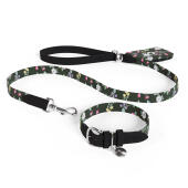 Hondenriem, halsband en poepzakhouder als bundel