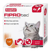 Fiprotec vlooien- en tekenbehandeling voor katten - 4 behandelingen