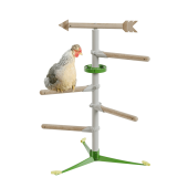 Kip in de vrijstaande zitstok systeem kit