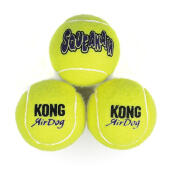 Kong air squeaker tennisballen regular 3 st.