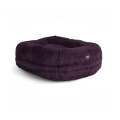 Omlet Lux ury superzacht donut kattenbed in vijgenpaarse kleur