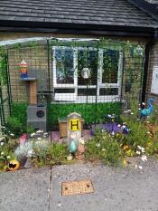 Een prachtig versierde catio.