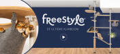 Freestyle klimboom - zelf samen te stellen vloer-tot-plafond klimsysteem voor katten