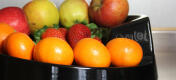 De Rollabowl fruitschaal is een stijlvolle oplossing voor het bewaren en presenteren van fruit