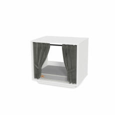 Maya Nook 24 binnenkattenhuis met bed wit