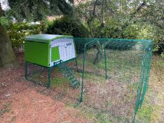 Green Eglu Cube groot kippenhok en ren