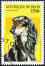 Een afghaanse jachthond op een west-afrikaanse postzegel