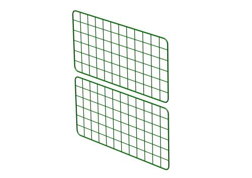 Zippi konijnenren uitbreidingspanelen - halve hoogte - set van 2