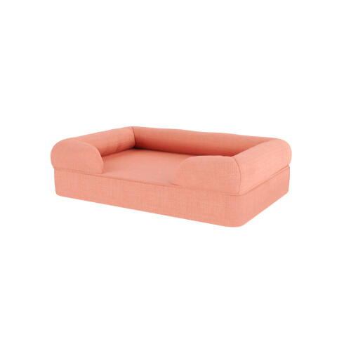 Bolsterbed perzik roze