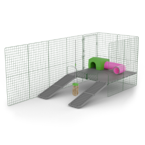 Zippi cavia box met Zippi platforms