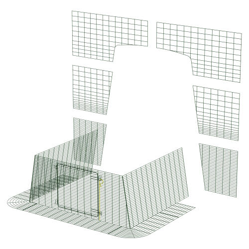 Cube om in te lopen verbindingsset