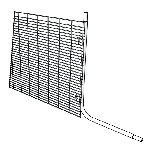Deurframe linksonder met knopenlijst (114.0089)
