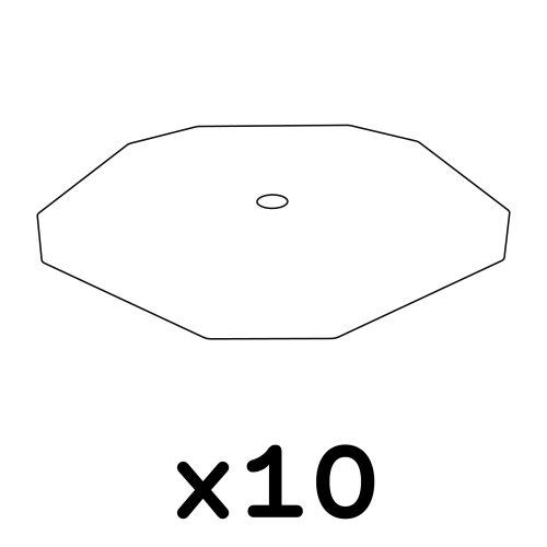 Geo vogelkooi - set van 10 tray liners