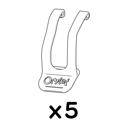 Geo vogelkooi - set van 5 kooiklemmen