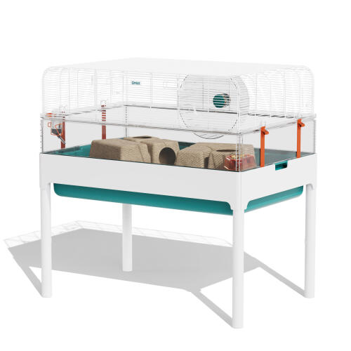 Hamster habitat huis met frame