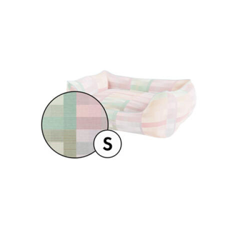 Small nest dog bed cover in prism kaleidoscope print van Omlet.