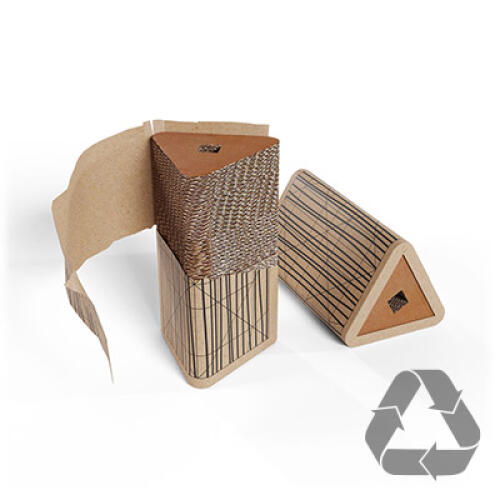 Recycleerbaar kartonnen navulpakket voor korte en wandkrabpalen Stak 