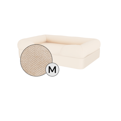 Omlet traagschuim hondenbed medium in natuurbeige