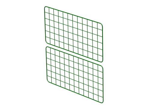 Zippi konijnenren uitbreidingspanelen - halve hoogte - set van 2