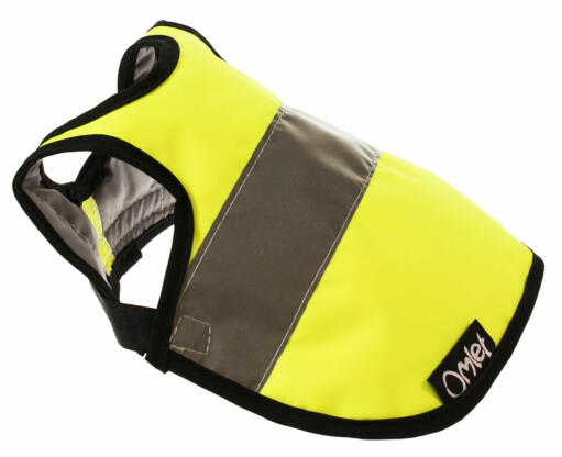 Hi vis geel kippenvest met verstelbare sluiting