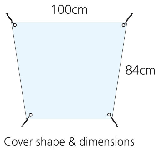 Eglu Go hok 1m doorzichtig afdek diagram