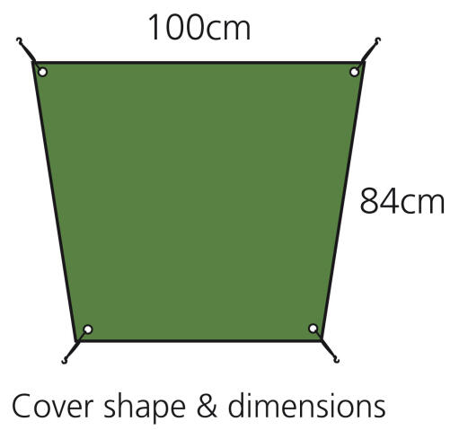 Eglu Go hok 1m heavy duty afdek diagram