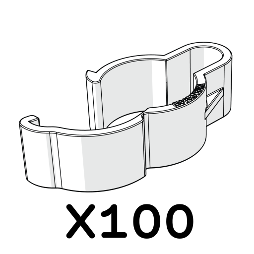 100 mighty clips d - buisklemmen (in zakjes) 810.0140.100