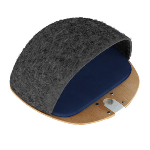 Freestyle overdekt vloer tot plafond kattenboom blauw platform den