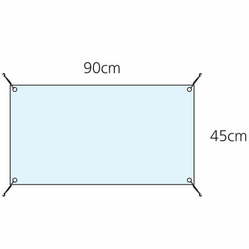 Afmetingen van de duidelijke Eglu Cube windkap