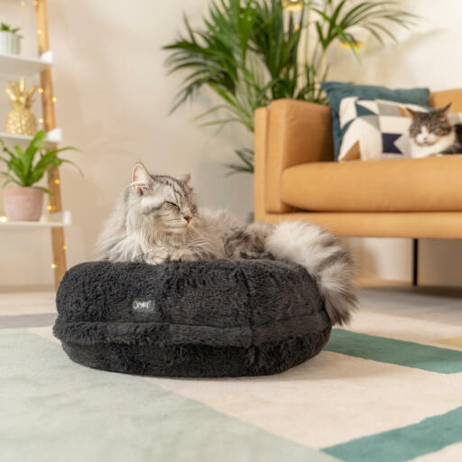 Maya® Donut kattenmand - Earl Grey | Omlet