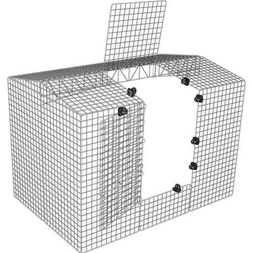 Zippi sloten bevestigd aan Zippi box