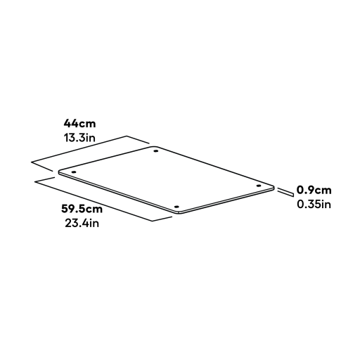 Bedbodemplaat 24 afmetingen (093.1008)