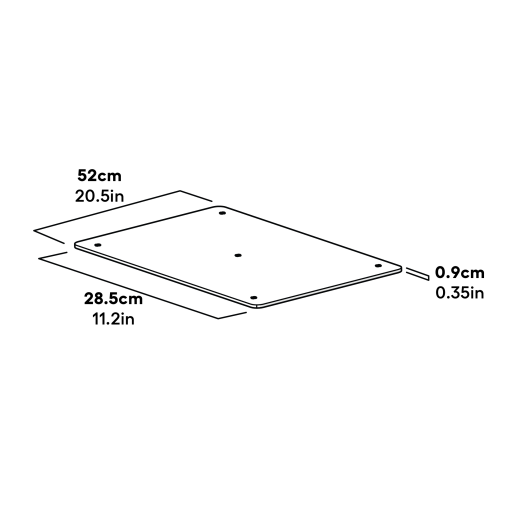 Hondenbed plank 36 afmetingen (093.1009)