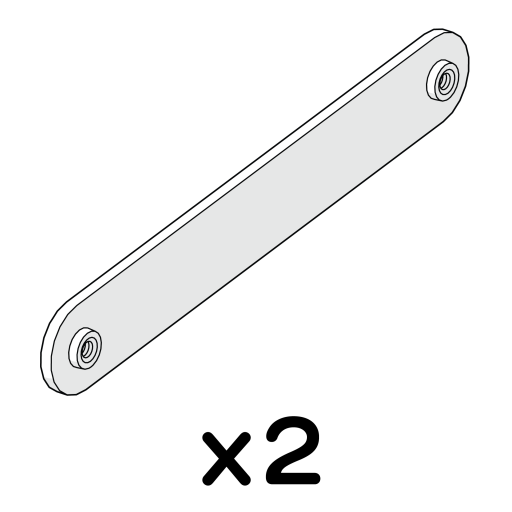 2 x steunbalk (005.0067)