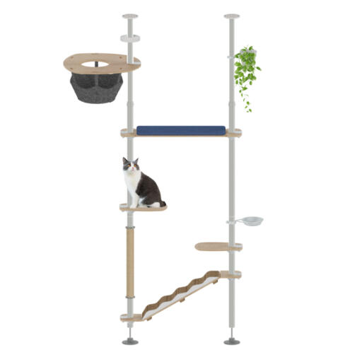 Freestyle indoor kattenboom van vloer tot plafond de ontdekkingsreiziger