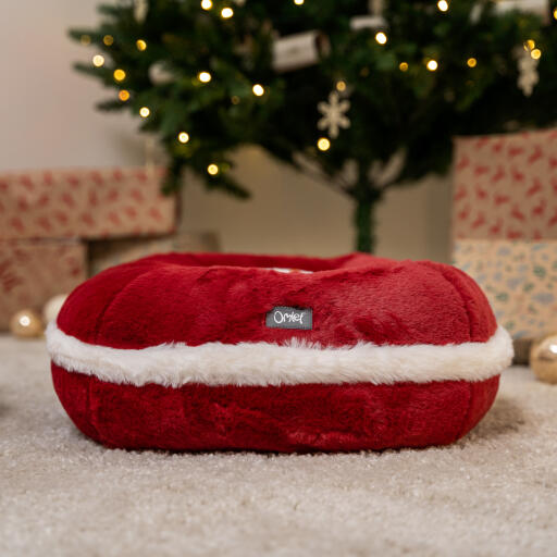 Kerst kattenbed