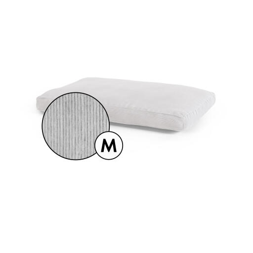Medium kussen hondenbed corduroy hoes in kiezelgrijs van Omlet.