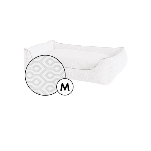 Medium nest hoes voor hondenbed in honingraatprint van Omlet.