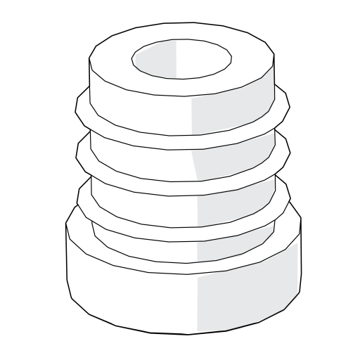 Ronde buiswartel od 19mm 800.0066