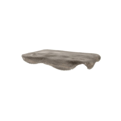 Medium beige schapenvacht Topology topper voor traagschuim hondenbed
