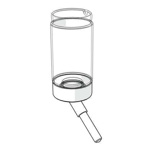 Waterfles voor hamsters en gerbils 80ml (810.0301)