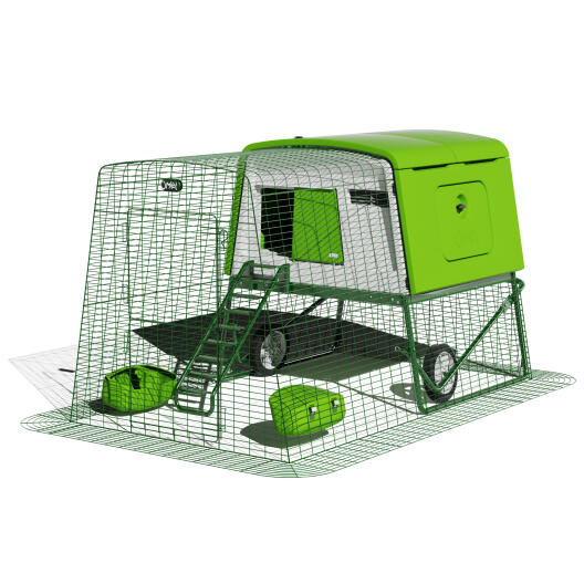 Eglu Cube met 2m aanloop