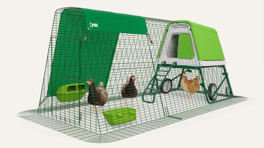 Eglu Go Up Raised Chicken Coop with Run Eglu Go UP verhoogd kippenhok met ren